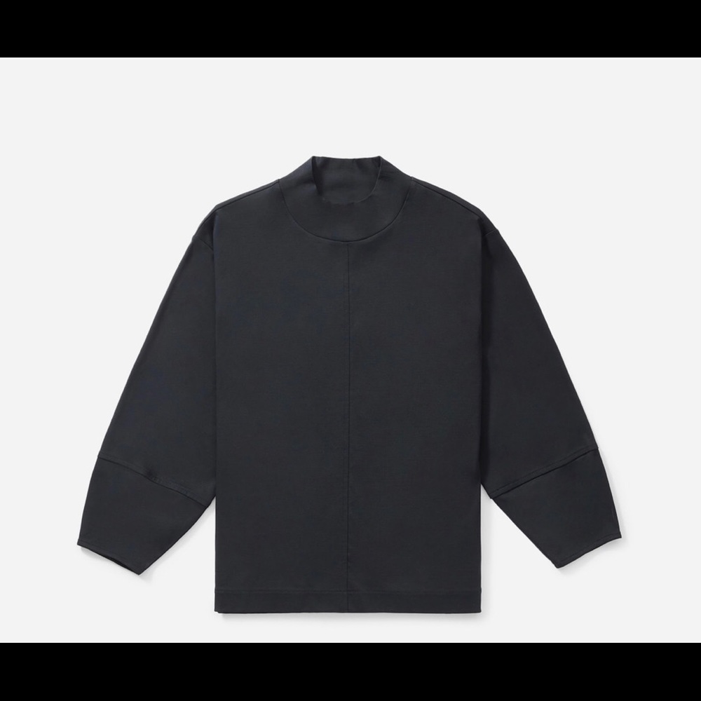 Everlane Luxe Cotton Mockneck Tee